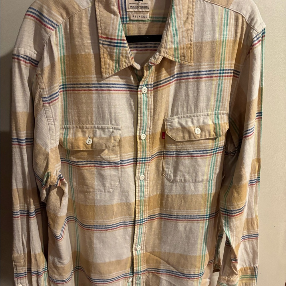 Levi's Men's Multicolor Plaid Button Down Shirt